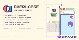 Overlapse - XOR Shape Puzzle Game | Android (Kotlin + Jetpack Compose)