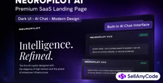 NeuroPilot Premium AI SaaS Landing Page (Dark UI + Interactive Chat + Fully Responsive)