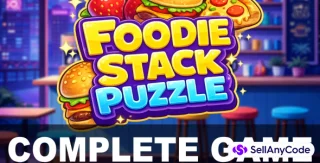 Foodie Stack Puzzle - Complete Mobile Game Template