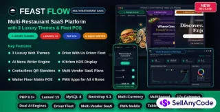FeastFlow - Multi-Restaurant Food SaaS & POS