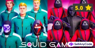 Combo Squid Game Bundle - Squid Game 7 Challenge (Reskinned Version) + Squid Game Sniper Source Code (Reskinned Version)