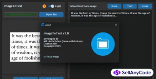 PyOCR Drop - Desktop Image to Text Converter with File Export