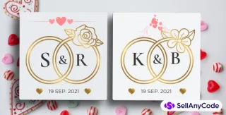 Wedding Ring Flora Logo Templates